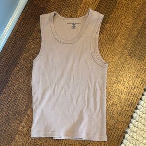 Brandy Melville Vintage Light Purple Ribbed Tank Top